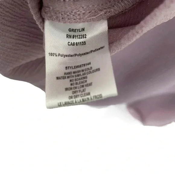 Anthropologie Greylin Chelsea Faux Wrap Top Long Sleeve Lilac - Picture 10 of 10